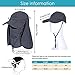 Multi Outools Fishing Hat Sun Cap with Sun Protection, Beach & Hiking Hat with Neck Flap, Quick-Drying Padding Rowing Kayaking Hat for Fishing Gardening Camping Outdoor Sports UPF 50+ Protection