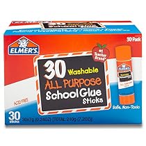 Elmer's All Purpose School Glue Sticks, Washable, 30 Pack, 0.24-ounce sticks