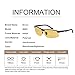 Mens Womens Night Vision Driving Polarized Sports Design Anti Glare Glasses with Yellow Lens for Outdoor Activities Sunglasses (BlackSports 1, Gold)