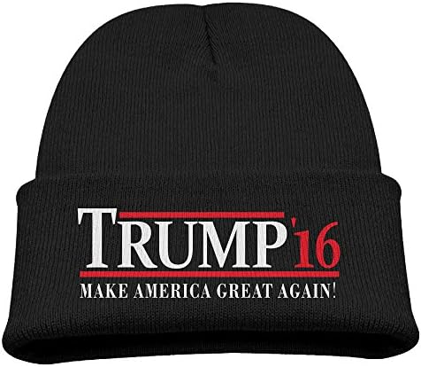 2016 Make America Great Again Children Knit Hat Beanies Cap Black