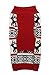 Lanyarco Ugly Vintage Christmas Dog Sweater, Knit Xmas Reindeer Holiday Pet Clothes Outfit Dog Christmas Sweater for Dogs, Large (L) Size 16