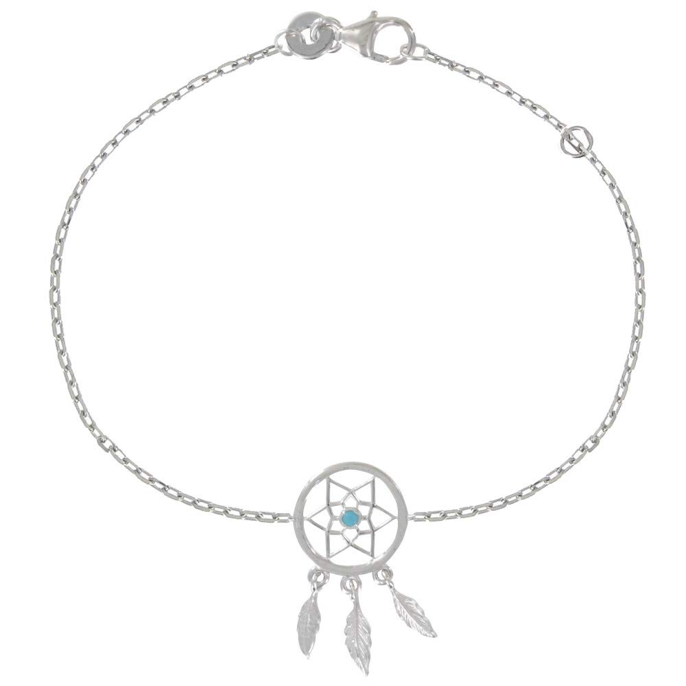 LES POULETTES BIJOUX - Silver 925 Rhodium Bracelet Dream Catcher