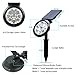 BOHON Solar Lights Outdoor - Ultra Bright, Waterproof, 9 LEDs Multi Color Spot Light with Auto On/Off, Solar Garden Light for Landscape Lighting Yard Patio Pathway (Changing & Fixed Color)