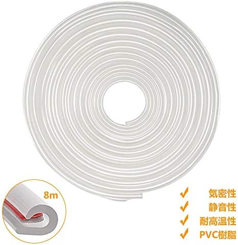 車用ドアモール 卓越 アエッジモール 両面テープ付き イプ騒音低減 車ドア傷防止モール カー用品8mクリア