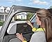 Munchkin Brica Smart Window Shade Rolls Up and Down with Window, Helps Block UVA/UVB Rays, Black