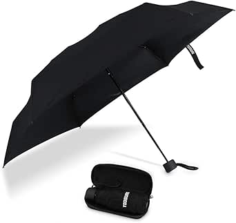 Yoobure Small Mini Umbrella with Case Light Compact Design Perfect for Travel Lightweight Portable Parasol Outdoor Sun&amp;Rain Umbrellas