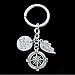 lauhonmin 2pcs Mother Daughter Key Chain Set No Matter Where Compass Split Broken Heart for Women Girl (Style A)