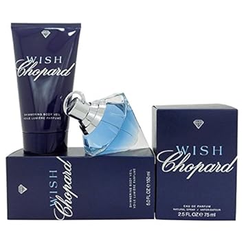 Chopard Wish 2 tlg. Duft & Pflegeset: Eau de Parfum Spray 75 ml + Shimmering Body Veil 150 ml (Body Lotion)