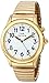 TimeOptics Men's Talking Gold-Tone Day & Alarm Expansion Bracelet (ITEM #TOM128)