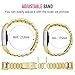 Oitom Stainless Steel Bands Compatilbe with Fitbit Charge 2,Premium Stainless Steel SS Metal Replacement Watch Band Strap for Smart Fitness Watch (Gold)