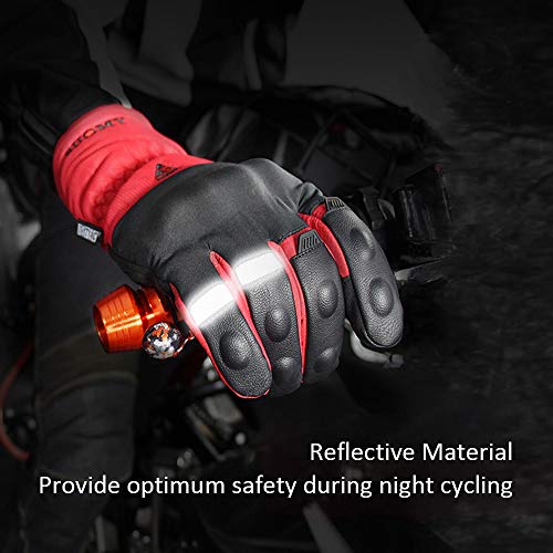 Motorcycle Gloves Winter Touchscreen Waterproof Cold Weather Gloves L - Thumbnail 6