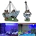GOTDCO. Aquarium Ornament,Resin Ship Boat Aquarium Decoration,Ancient Eco-Friendly Fish Tank Castle Tower Supply Accessory for Theme Decor Fish Tank Aquatic Plant Perfect for Hideout & Pass (B)thumb 2