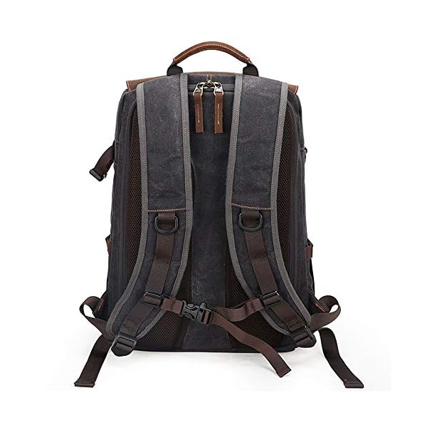 WHSS Fototasche/Outdoor-Rucksack mit großer Kapazität, Kameratasche, Schwarz – Bild 6