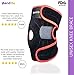 Knee Brace Support for Meniscus Tear, Running, Sports - Open Patella Stabilizers, 3 Straps, Adjustable, Non Slip, Neoprene - Best for Injury & Pain Relief Arthritis, ACL, MCL, Tendonitis by Mend-Me