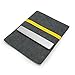 Lavievert Handmade Gray Felt Case Bag Sleeve with Yellow Elastic Band for Apple 13