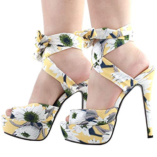SHOW-STORY-Retro-Yellow-Floral-Print-Ankle-Strap-Platform-High-Heel-Party-SandalsLF80895