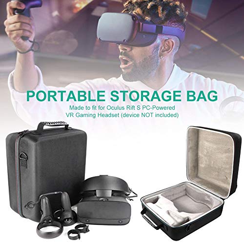 Younar Portable Hard Carrying Case for Oculus Rift S PC-Powered VR Gaming Headset Controller Accessories Protective Bag