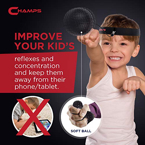 Champs-MMA-Boxing-Reflex-Ball-Boxing-Equipment-Fight-Speed-Boxing-Gear-Punching-Ball-Great-for-Reaction-Speed-and-Hand-Eye-Coordination-Training-Reflex-Bag-Alternative