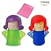 3Packs, 2Packs Steam Microwave Cleaners with 1Pack Cleaning Cloth, Easily Cleans the Crud in 7Minutes (Blue & Green) …