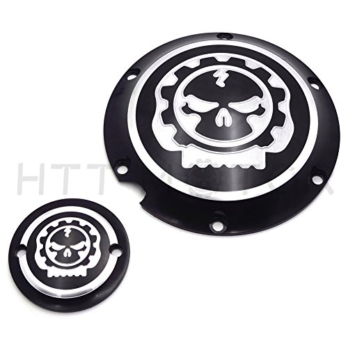 XKMT-Black Chrome Skull Engine Derby Timer Cover Compatible With Compatible With H-D XL1200C Sportster 883 XL 1200X Forty-Eight Seventy Two Roadster Iron [B07FLSNDTK]
