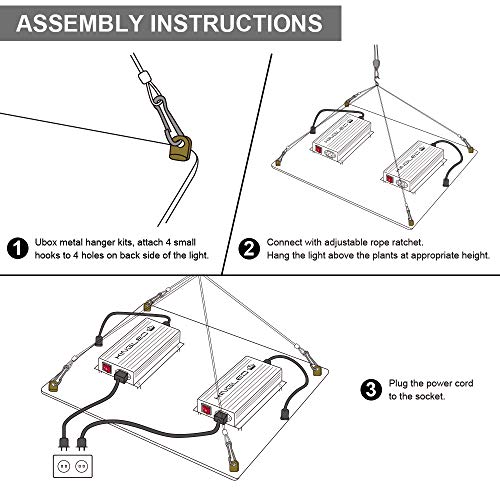 King Plus UL Series 4000W LED Grow Light Full Spectrum Plants Lights