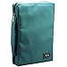 Poly-Canvas Bible / Book Cover w/Fish Applique (Large / Teal)