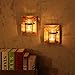 HOMKO Rustic Candle Holder Mason Jar Candle Sconces - Small Mason Jar Planter Set - Pair Mason Jar Organizers (Set of Two)