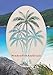 Oval Palm Tree Etched Window Decal Vinyl Glass Cling - 15