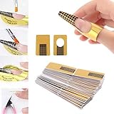 Lookatool 100Pcs Nail Art Tips Extension Forms Guide French DIY Tool Acrylic UV Gel