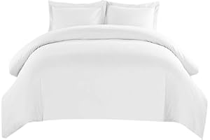 ROYAL HOTEL BEDDING Royal Hotel's Solid White 550-Thread-Count 3pc King/Cal-King Duvet-Cover 100-Percent Cotton, Sateen Solid