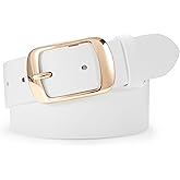 SUOSDEY Women Belts For Jeans Dresses Pants Ladies Leather Waist Belt with Elegant Buckle, Width 1.3"
