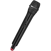 NCWIND Fake Microphone Plastic Realistic Microphone Simulate Speech Practice Prop for Karaoke Fun Stage or Costume Prop Birthday Party Accessory(Random Color on The Bottom)