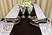Parfair Dessin Satin Table Runners 12 x 108 inch for Wedding Banquet Halloween Party Decoration, Bright Silk and Smooth Fabric Party Table Runner - Black ...