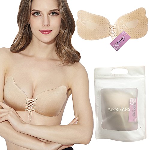 Adhesive Bras, Reusable Strapless Bra Self Adhesive Silicone Invisible