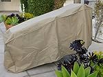 Premium Tight Weave Patio stacking chaise cover 84"L x 30"W x 40"H back/36" front in Taupe