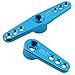 2-Pack HobbyPark Metal Aluminum 25T Servo Horn Steering Arms for 1/10 1/8 Scale RC Trucks Cars Buggies Replacement Upgrade Parts Blue