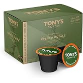 French Royale Dark Roast Coffee Single Serve Pods, 10 ct | USDA Certified Organic, Fair Trade Certified, Kosher, GMO Free, Low Acidity, Shade Grown