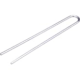 Raindrip R396CB 1/4-Inch Tubing Hold-Down Stake, 3-1/2-Inch Long, Metal, for Drip Irrigation Supply Tubing, Dripline, and Drip Systems, 20-Pack, Galvanized Steel