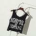 Lisingtool Women's Tank Tops Normal is Boring Letter Print Vest Blouse (Small, Black)