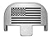 NDZ Performance Rear Slide Cover Plate for Smith & Wesson Self Defense S&W SD9 SD40 VE 9mm .40 Silver Custom Laser Engraved Image: US Flag Inverse Alternate