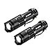GYMAN Flashlights Tactical 2 Pack Portable CREE LED Flashlights 2 Models Zoomable Tactical Flashlight Rainproof Lighting Lamp Torch Survival Kit for Emergency,Hurricane,Cycling Hiking Camping Outage