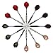 Agirlgle 12 Pack Steel Tip Darts Set 22 Grams with Nonslip Iron Barrel， Aluminum Dart Shafts ， and 4 Style Flights + Darts Sharpener +a Beautiful Gift Box