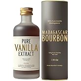 BRBON 8oz Pure Vanilla Extract | Made from Premium Madagascar Bourbon Vanilla Beans | Pure Extract Perfect for Baking, Cookin