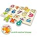 QUOKKA Toddler Puzzles Ages 2-4 – Wooden Puzzles for Kids 1-3-5 Year Old – Learning Travel Game with Numbers Animals Shapes – Wood Educational Gift for Boys and Girls