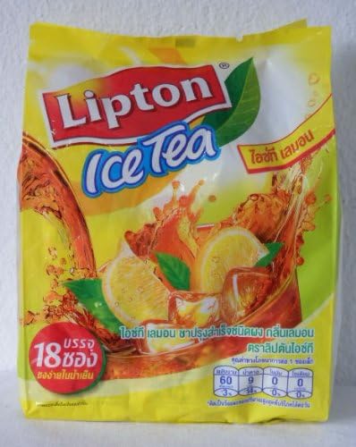 18 x Lipton Iced Tea Mix Lemon 270g. [Pack of 18 x 15g.]