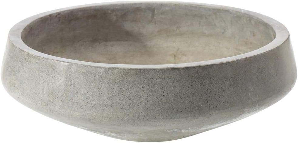 Concrete Planter Bowl 17 1/2" Dia x 6" H