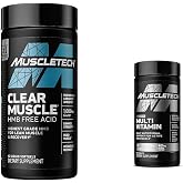 MuscleTech Clear Muscle Post Workout Recovery | Muscle Builder for Men &amp; Women &amp; Platinum Multivitamin for Immune Support 18 Vitamins