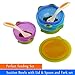 NEOTA Spill-Proof BPA-Free Baby Bowls and Spoon Set with Lids for Baby and Toddler, 3-Count