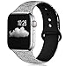 KOLEK Floral Bands Compatible with Apple Watch 38mm 40mm, Silicone Fadeless Pattern Printed Replacement Bands for iWatch Series 4 3 2 1, Cloud, S, M