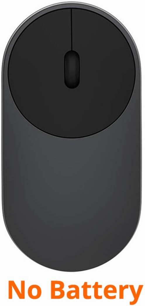Wireless Mouse Portable Bluetooth 4.0 Aluminium Alloy Abs Material Gaming Mouse Rf 2.4Ghz Dual Mode Connect Mi 1200Dpi,Dark Gray No Battery